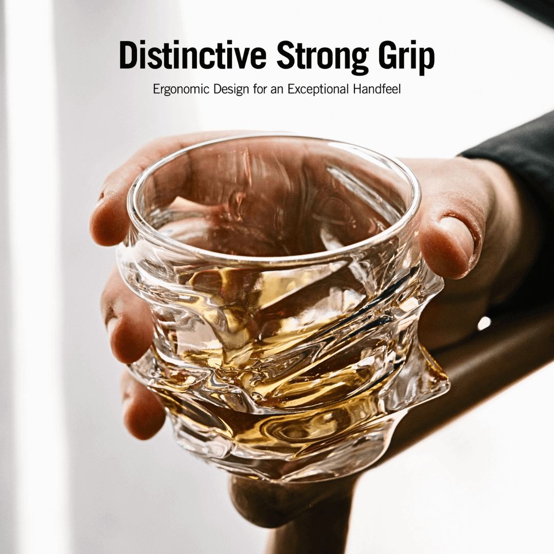 Storm Zestaw Kryształowych Szklanek i Karafki do Whisky